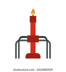 Petroleum industry illustration. Industrial icon and element in flat design vector