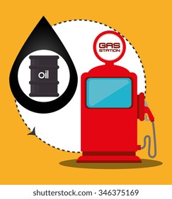 Petroleum industry and oil prices graphic design, vector illustration