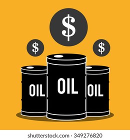 Petroleum industry and oil prices graphic design, vector illustration