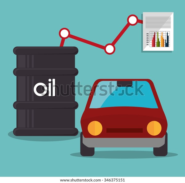 Petroleum industry and oil prices graphic\
design, vector\
illustration