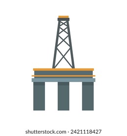 Industria petrolera. Combustible vectorial, petróleo, gas e ilustración energética. Estación de gasolina o símbolo de potencia y elemento