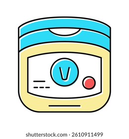 petroleum jelly dry skin treat color icon vector. petroleum jelly dry skin treat sign. isolated symbol illustration