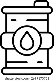 Línea de petróleo de diseño de íconos de Vector