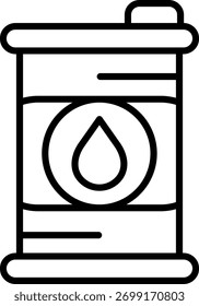 Línea de petróleo de diseño de íconos de Vector