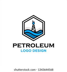 Petroleum Or Offshore Logo Design Inspiration. Logo Template. Editable Vector