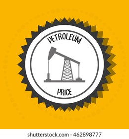 petroleum oil barrel tower vector illustration graphic