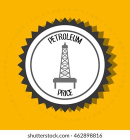 petroleum oil barrel tower vector illustration graphic