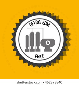 petroleum oil barrel tower vector illustration graphic