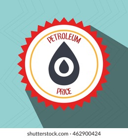 petroleum oil barrel tower vector illustration graphic