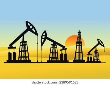 Concepto de negocio del petróleo. Industria del combustible de petróleo. 