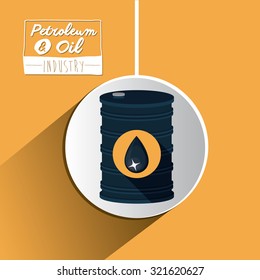 Petroleum and Oil concept with industry icons  design, vector illustration eps 10