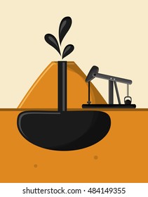 petroleum oil extraction and refinement related icons image 
