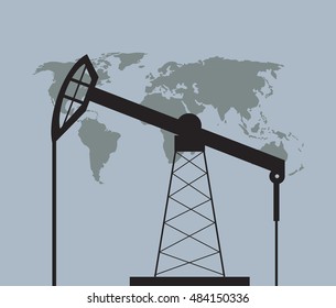 petroleum oil extraction and refinement related icons image 