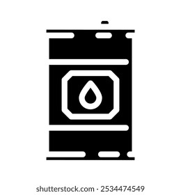 petroleum oil industry glyph icon vector. petroleum oil industry sign. isolated symbol illustration