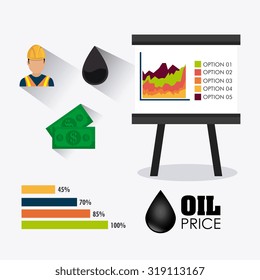 Petroleum and oil industry infographic design, vector illustration