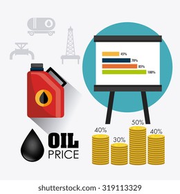 Petroleum and oil industry infographic design, vector illustration