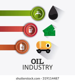 Petroleum and oil industry infographic design, vector illustration