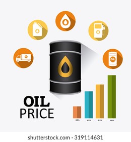 Petroleum and oil industry infographic design, vector illustration