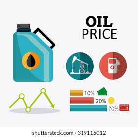 Petroleum and oil industry infographic design, vector illustration