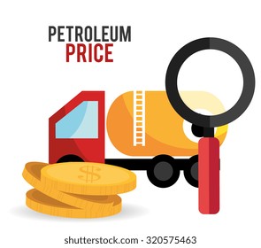 Petroleum and oil industry prices design, vector illustration