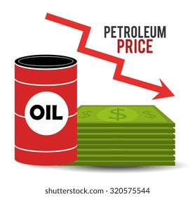 Petroleum and oil industry prices design, vector illustration Petroleum and oil industry prices design, vector illustration