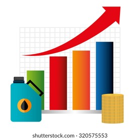Petroleum and oil industry prices design, vector illustration