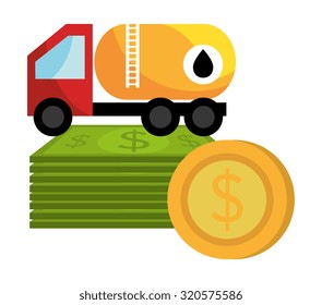 Petroleum and oil industry prices design, vector illustration