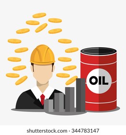 Petroleum and oil industry prices graphic design, vector illustration eps10