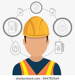 Petroleum and oil industry prices graphic design, vector illustration eps10