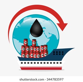 Petroleum and oil industry prices graphic design, vector illustration eps10
