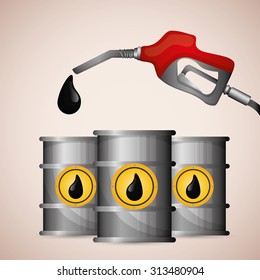 Petroleum and oil prices industrial companies, vector illustration