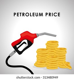 Petroleum and oil prices industrial companies, vector illustration