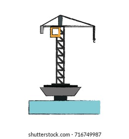 Petroleum pump in ocean