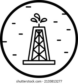 Petroleum Refineries Tower Vector Icon Design, Power Generation Plant Concept,  Muslim festival Symbol, Lesser Eid and Islamic Holidays Sign, holy Ramazan stock illustration