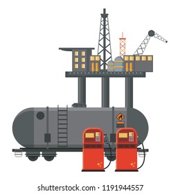 Petroleum sea plataform