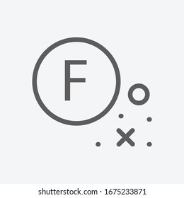 Symbol nur für Mineralöllösungsmittel mit Symbol für die Linie. Einzige Vektorillustration Illustration des Symbolzeichenkonzepts für Ihr Web-Site Mobile App Logo UI Design.