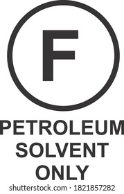 ÚNICAMENTE ICONO, SIGNO Y SÍMBOLO DE DISOLVENTE DE PETRÓLEO