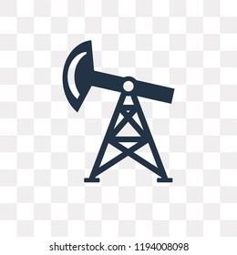 Petroleum vector icon isolated on transparent background, Petroleum transparency concept can be used web and mobile