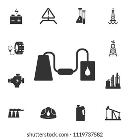 Petroleum Wire Icon Simple Element Illustration Stock Vector (Royalty ...