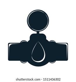 Petroliferous label. Oil Development and Extraction. World Petrol Production. Oil Business Symbol, Icon and Badge. Simple Vector illustration.