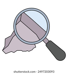 Vector de iconos de petrología. Elemento de geología