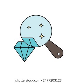 Vector de iconos de petrología. Elemento de geología