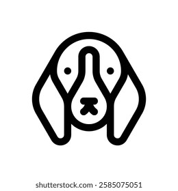 Pets allowed. Editable stroke vector icon.