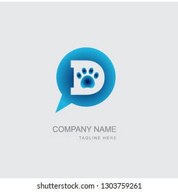 Pets animal vet clinic logo, Dog and cat health cherty logo
