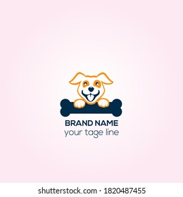 Pets animal vet clinic logo, Dog puppy health cherty logo
