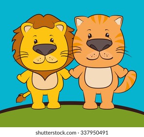 Pets and animals cartoons design, vector illustration graphic eps10