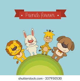 Pets and animals cartoons design, vector illustration graphic eps10