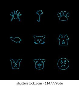 pets  animals  wild  birds  bear  lion  paw  hunting  insects  eagle  hawk  cocroaches  pig  house fly  icon vector design  flat  collection style creative  icons  hen  goat cow