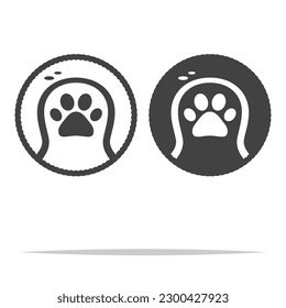 Ilustración aislada del vector de bola de mascotas