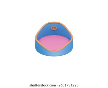 pets bed icon 3d illustration render